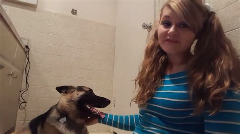 Dog fucks girl